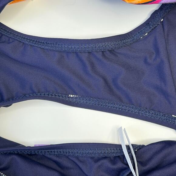 Anne Cole Two Piece Marilyn Printed Halter Bikini Top & Bottom Juniors Small NWT - Picture 7 of 11